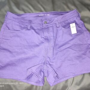 Old navy purple denim shorts sz 16